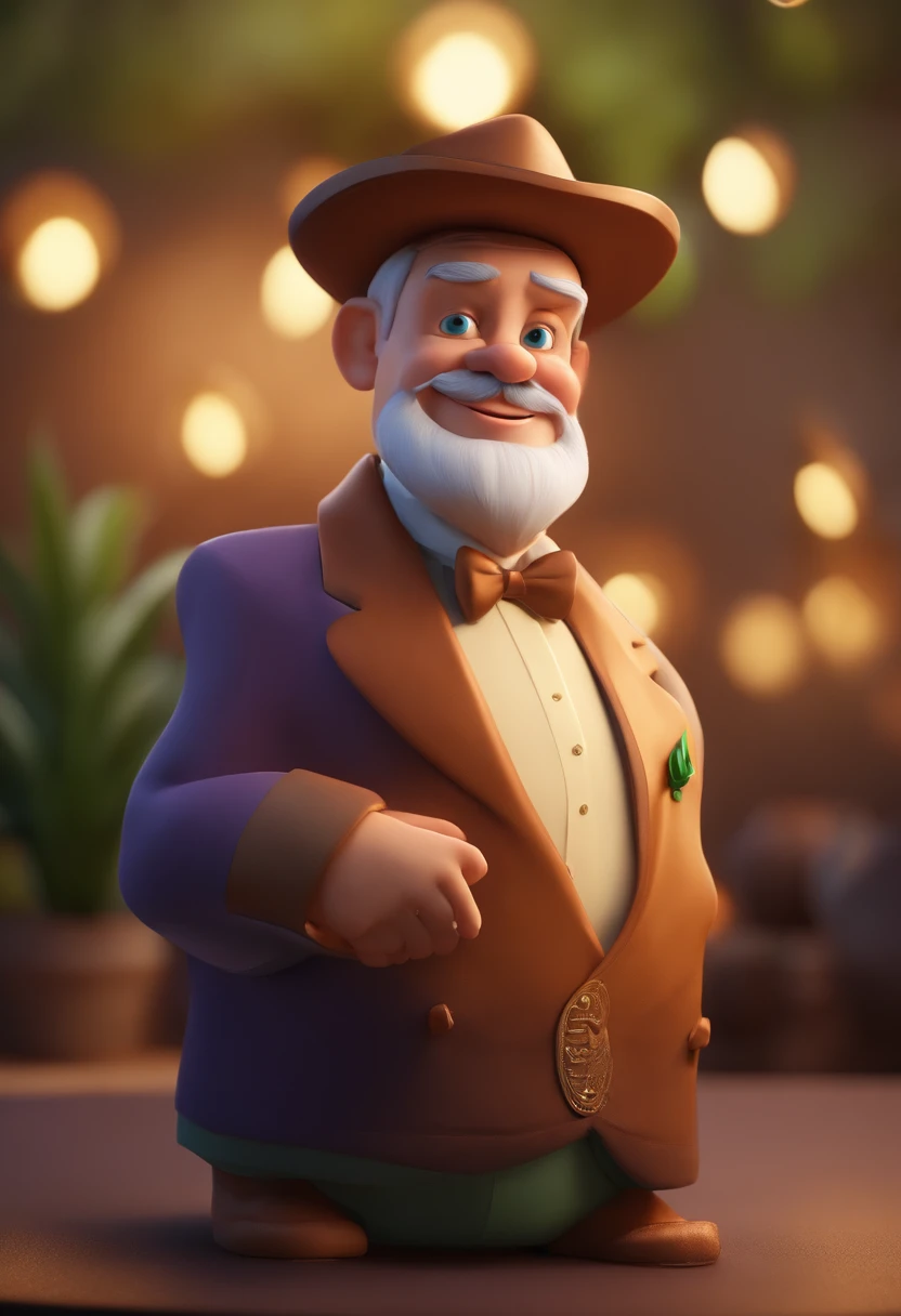 personagem dos desenhos animados de do presidente Lula Silva do Brasil, animation character, Caractere estilizado, animation style rendering, 3D estilizado, Arnold Maya render, 3 d render stylized, toon render keyshot, Personagem 3D, Personagem 3D, 3d rendering stylized, 3 d character render, personagem de desenho animado, Personagem de close up, Pose de personagem, (Estilo Pixar) (master part:1.2) (Bokeh) (best quality) (pele detalhada) (textura detalhada) (8k) (argila) (Cinematic lighting) (foco nítido
