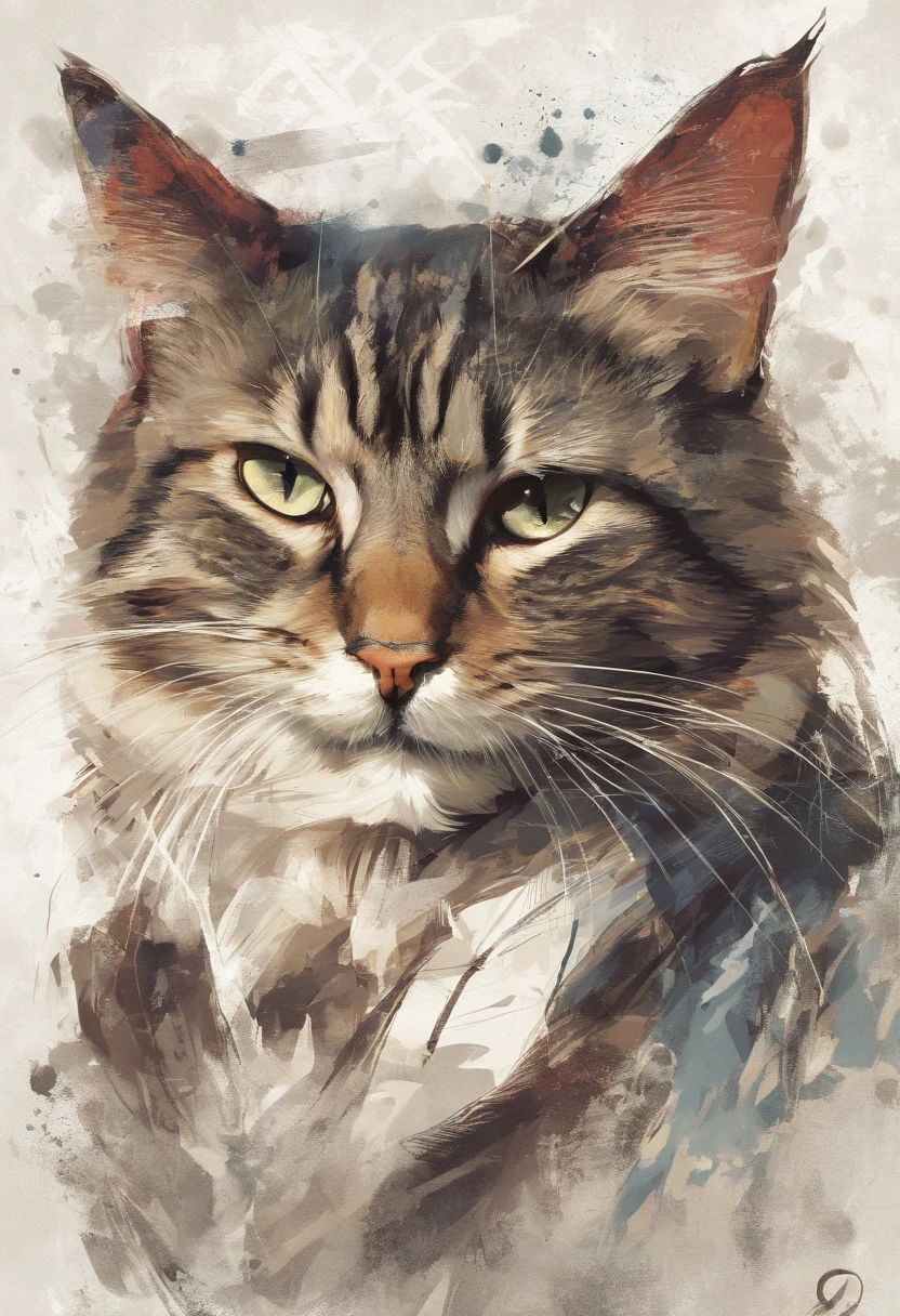 Cat in vector style