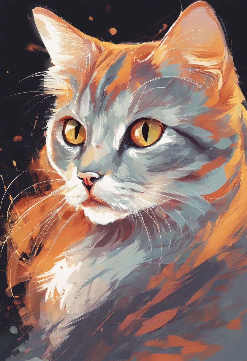 Cat in vector style