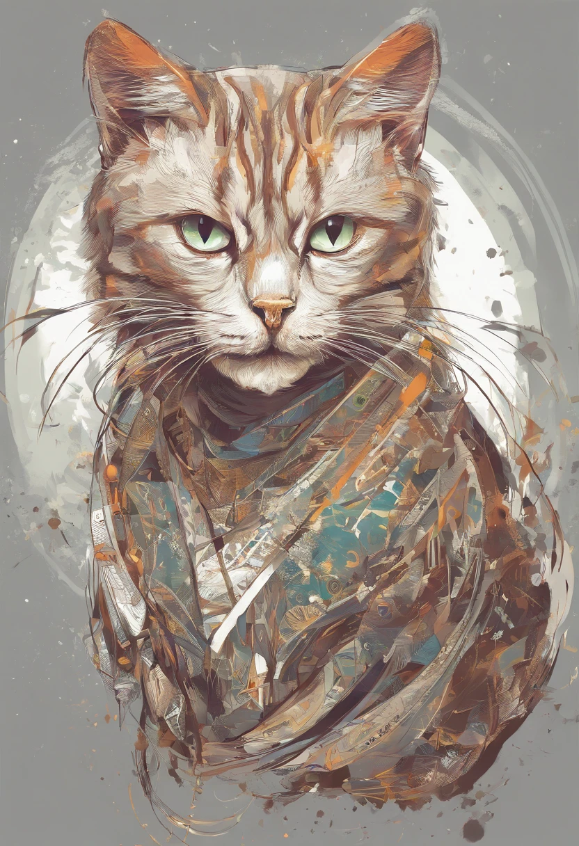 Cat in vector style