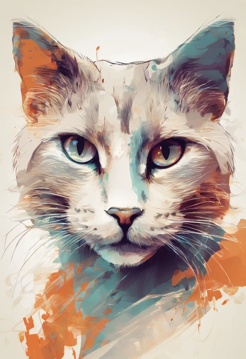Cat in vector style