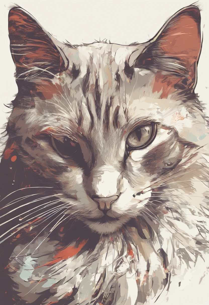Cat in vector style