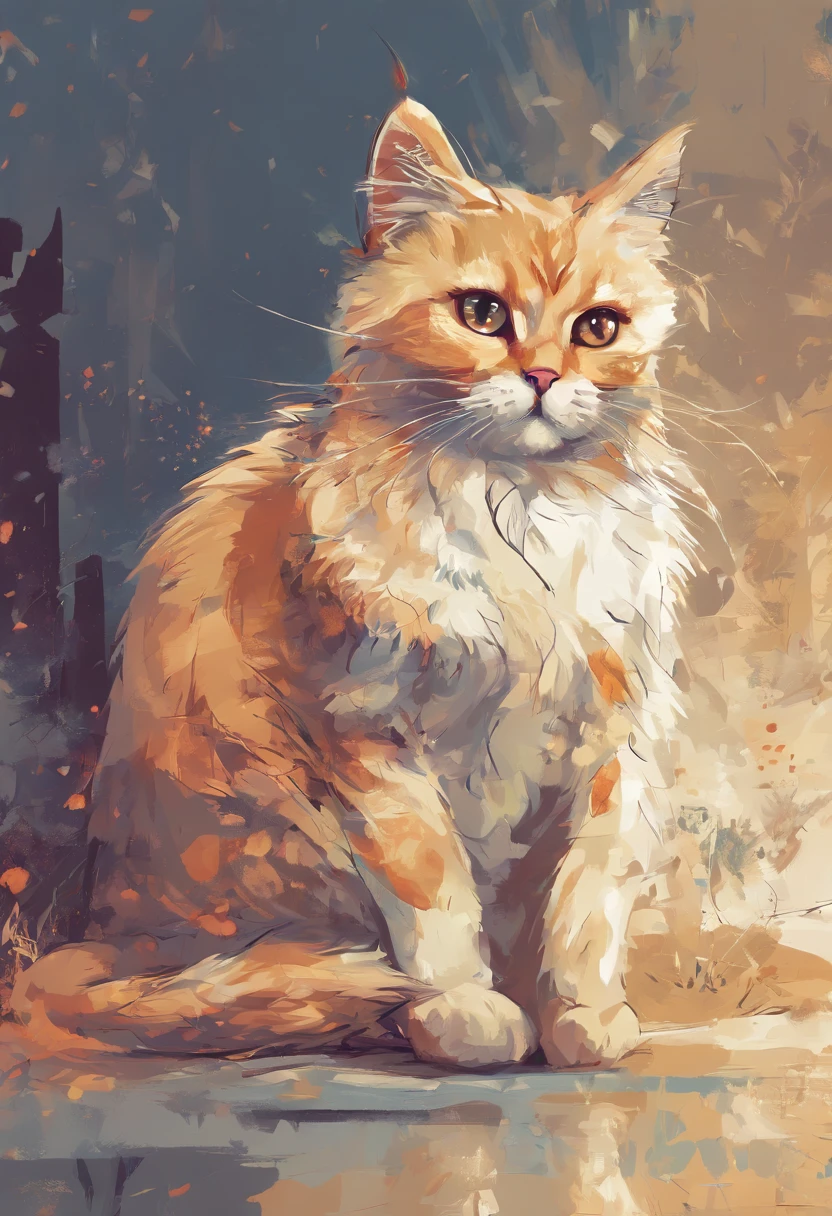 Cat in vector style