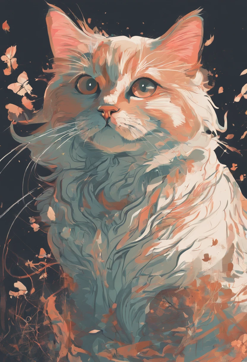 Cat in vector style