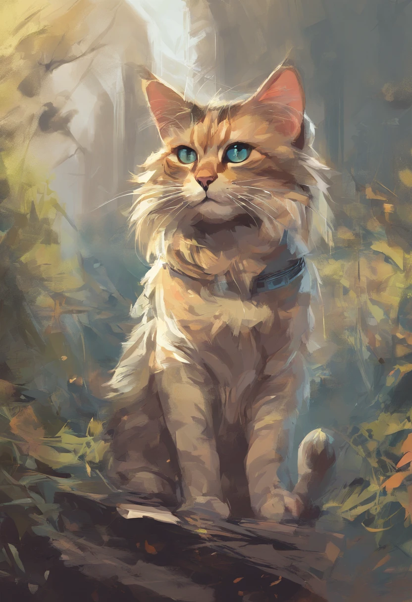 Cat in vector style