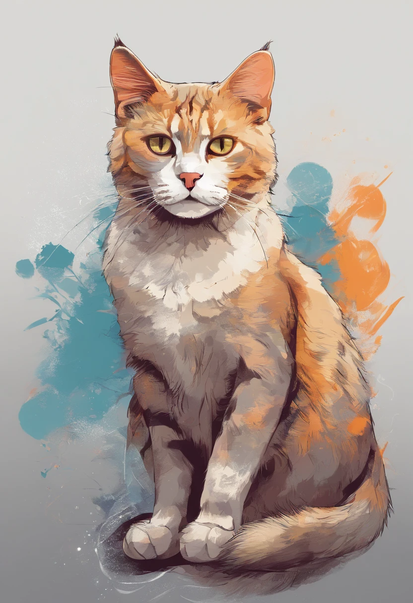 Cat in vector style