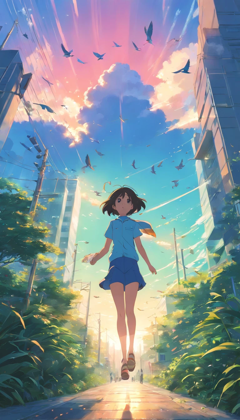 Birds fly