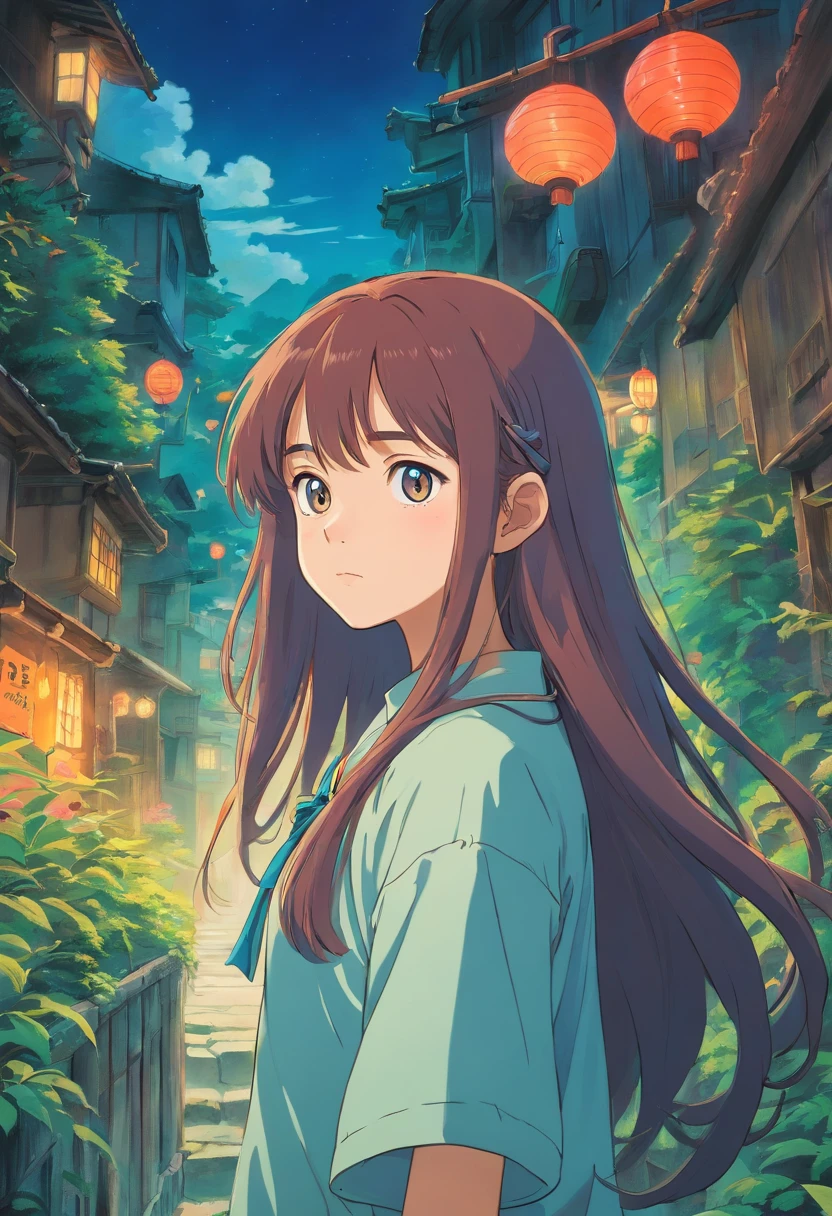 Girl with long hair horror