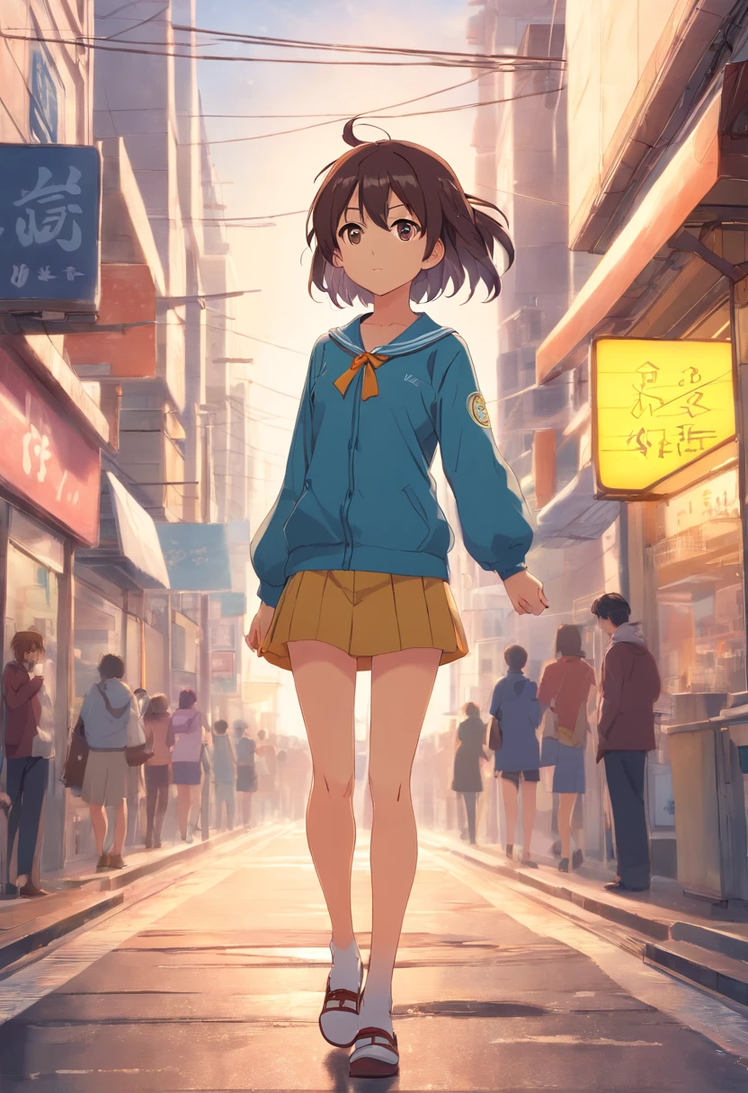 Menina do anime no uniforme da escola com gravata amarela, Como um personagem de anime, Rei Hiroe, Menina de anime chamada Lucy, Anime visual de uma garota fofa, Melhor Garota de Anime, Nagatoro, ( ( ( Yoh Yoshinari ) ) ), Personagem de anime feminino, Personagem de anime, Uma garota de anime, Sayori, Chiho, Wataru Kajikam totalmente