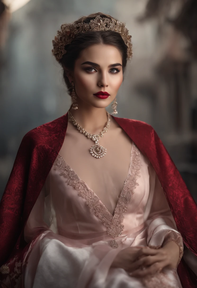 master part, best quality, Noite, ao ar livre, Dias chuvosos, Ramos, Chinese style, China antiga, 1 mulher, mulher madura, Mulher de cabelos longos brancos prateados, olhos azuis cinzentos, light pink lips, frio, Serious, fraco, franja, Assassinos, facas curtas, roupas brancas, black clothing patterns, manchas de sangue, sangue, injuries, sangue no rosto, sangue nas roupas, chuva, cara fina, cara fina,