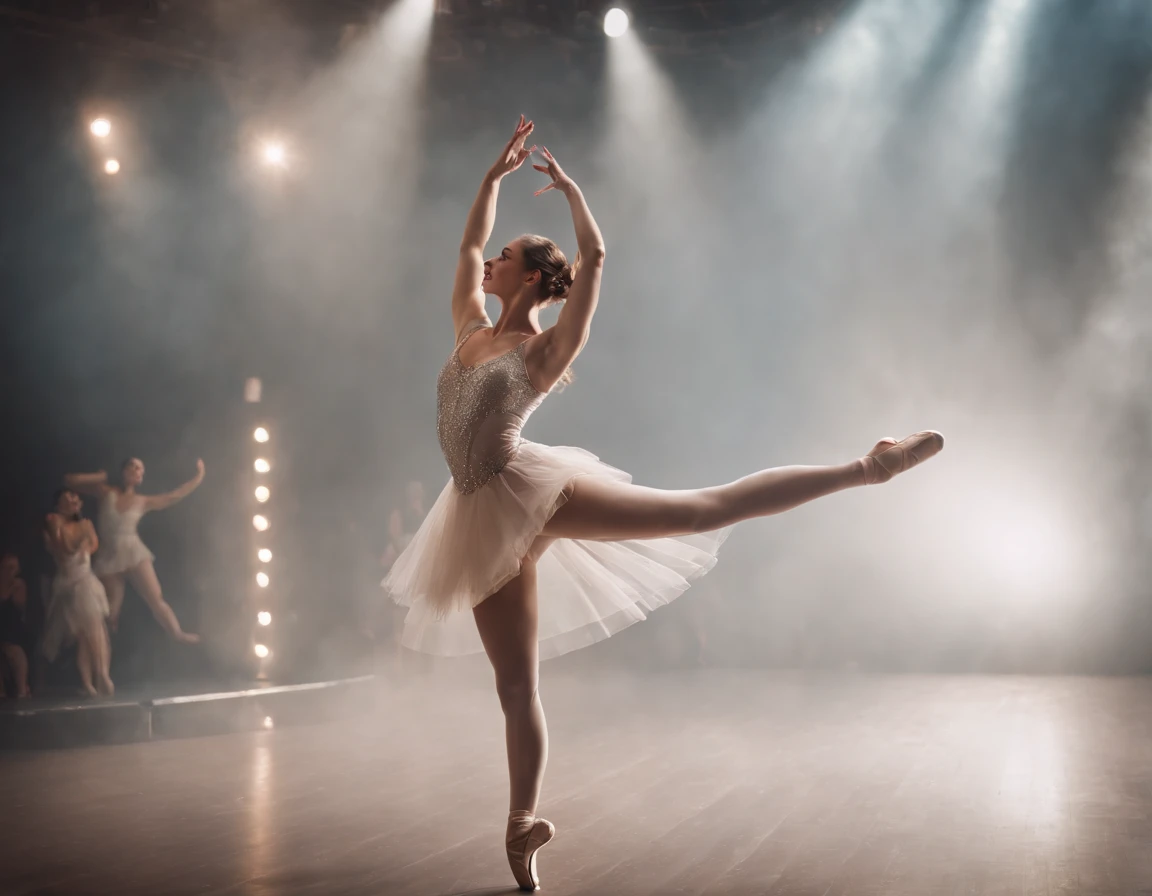create an image demonstrating the style of ((Balletcore)) style, hyper realism, 8k high definition, vibrant colors, sharp focus, insanely detailed