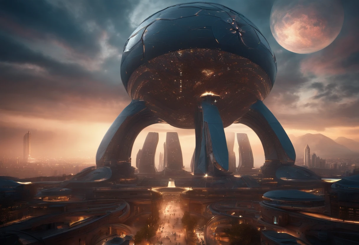 machine&organic created high-wisdom civilization,sophiscated structure body compound,techinical extravegant made-up,unique power system,city show up