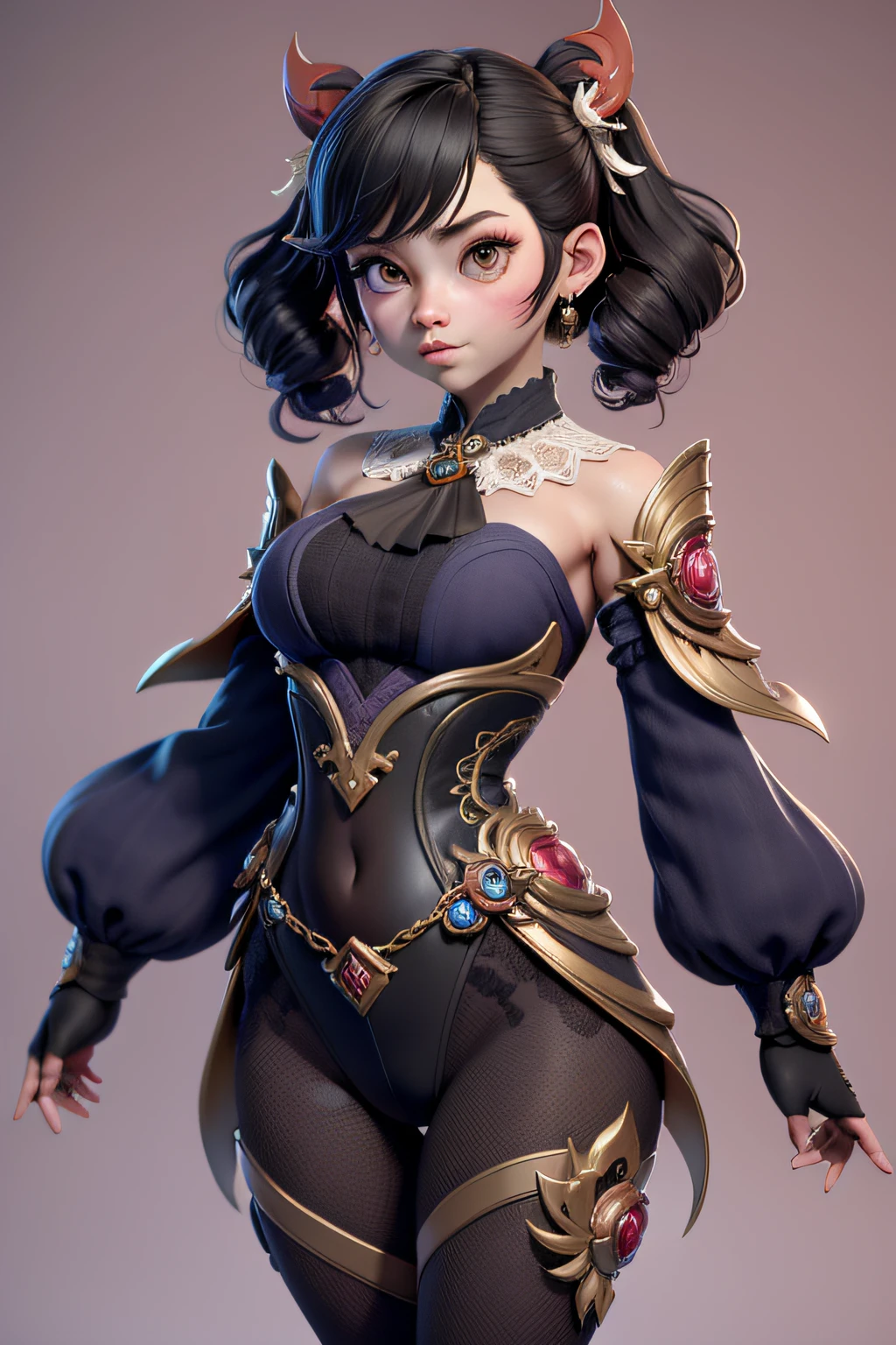 Impacto Genshin, Estilo 3D, 3DMM, pernas grandes, luz complexa, muito sensual, sexy, renda no traje, over all view, top detalhado,(capa com pontas decoradas),top pequeno mostrando parte superior dos seios,sensual,(seios grandes), colo totalmente descoberto