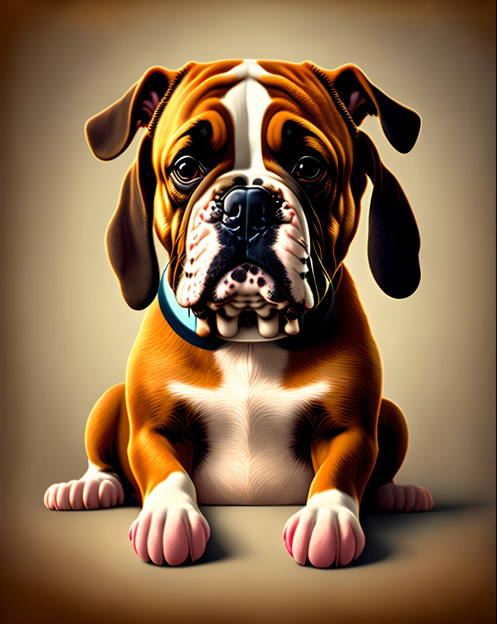 Affiche film pixar disney chien bulldog nommé Olga