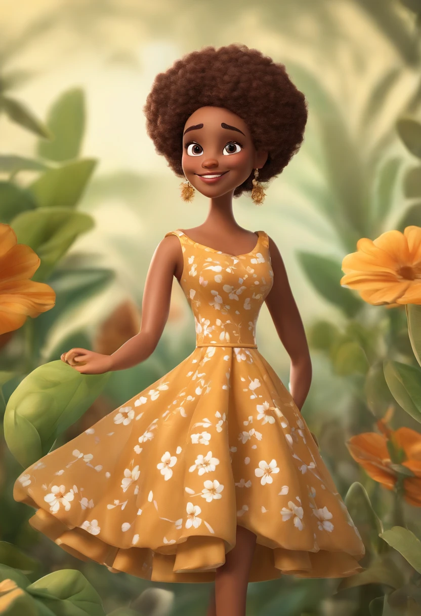 Cartoon character of a woman wearing brown glasses and a flowery dress, dentro de uma sala de aula, trabalhando como professora, quadro branco ao fundo escrito "2nd A", um personagem animado, Caractere estilizado, animation style rendering, 3D estilizado, Arnold Maya render, 3 d render stylized, toon render keyshot, Personagem 3D, Personagem 3D, 3d rendering stylized, 3 d character render, personagem de desenho animado, Personagem de close up, Pose de personagem, (Estilo Pixar) (master part:1.2) (Bokeh) (best quality) (pele detalhada) (textura detalhada) (8k) (argila) (Cinematic lighting) (foco nítido,Senta e vaza a parte superior do corpo