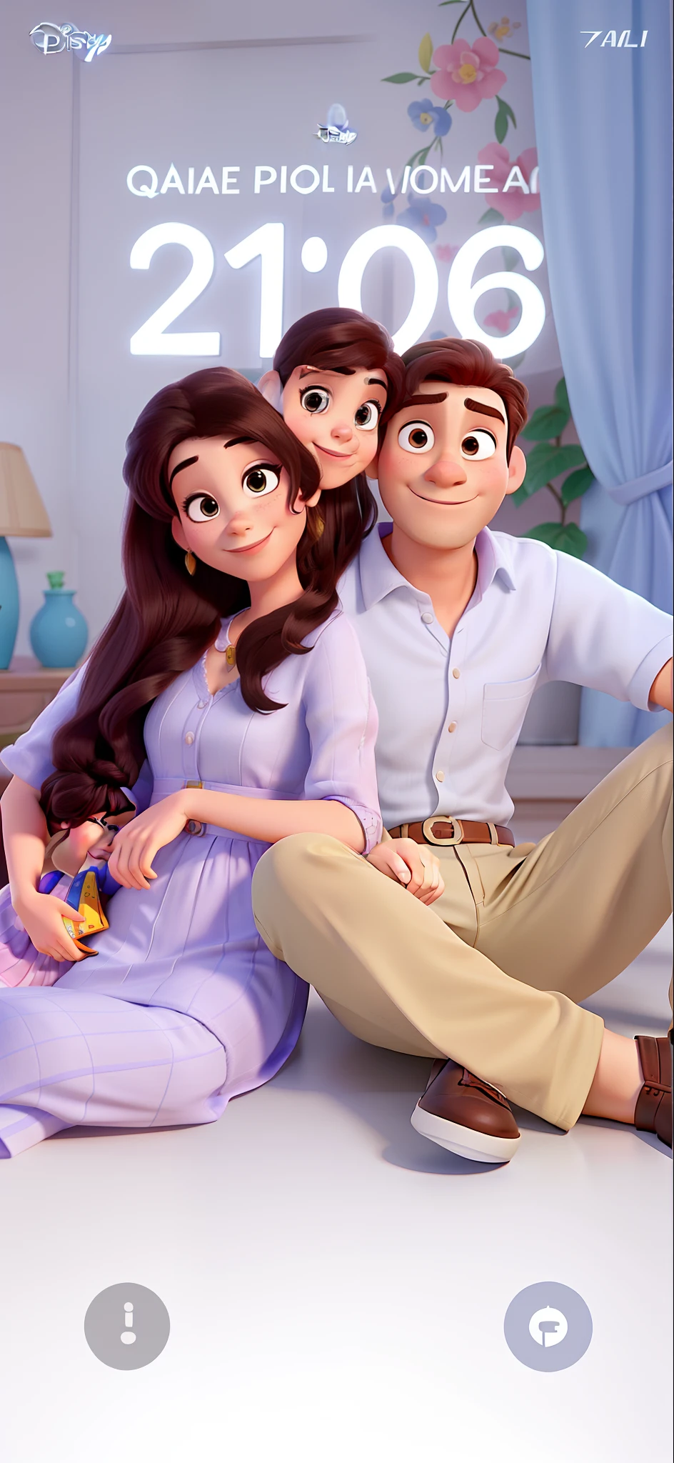 casal homem e mulher no estilo Disney Pixar, alta qualidade, melhor qualidade