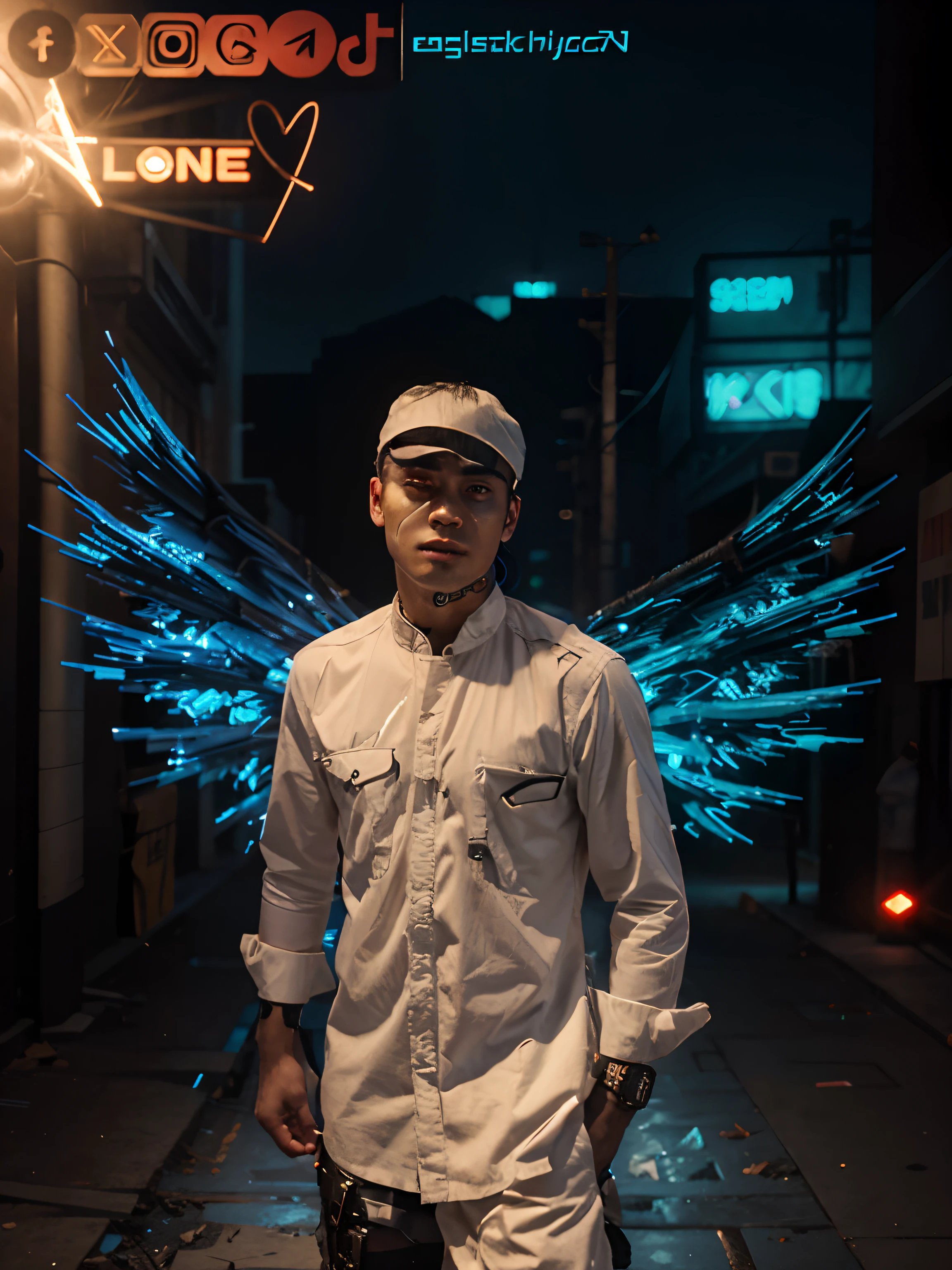 Change background cyberpunk handsome boy, realistic face,8k, ultra realistic