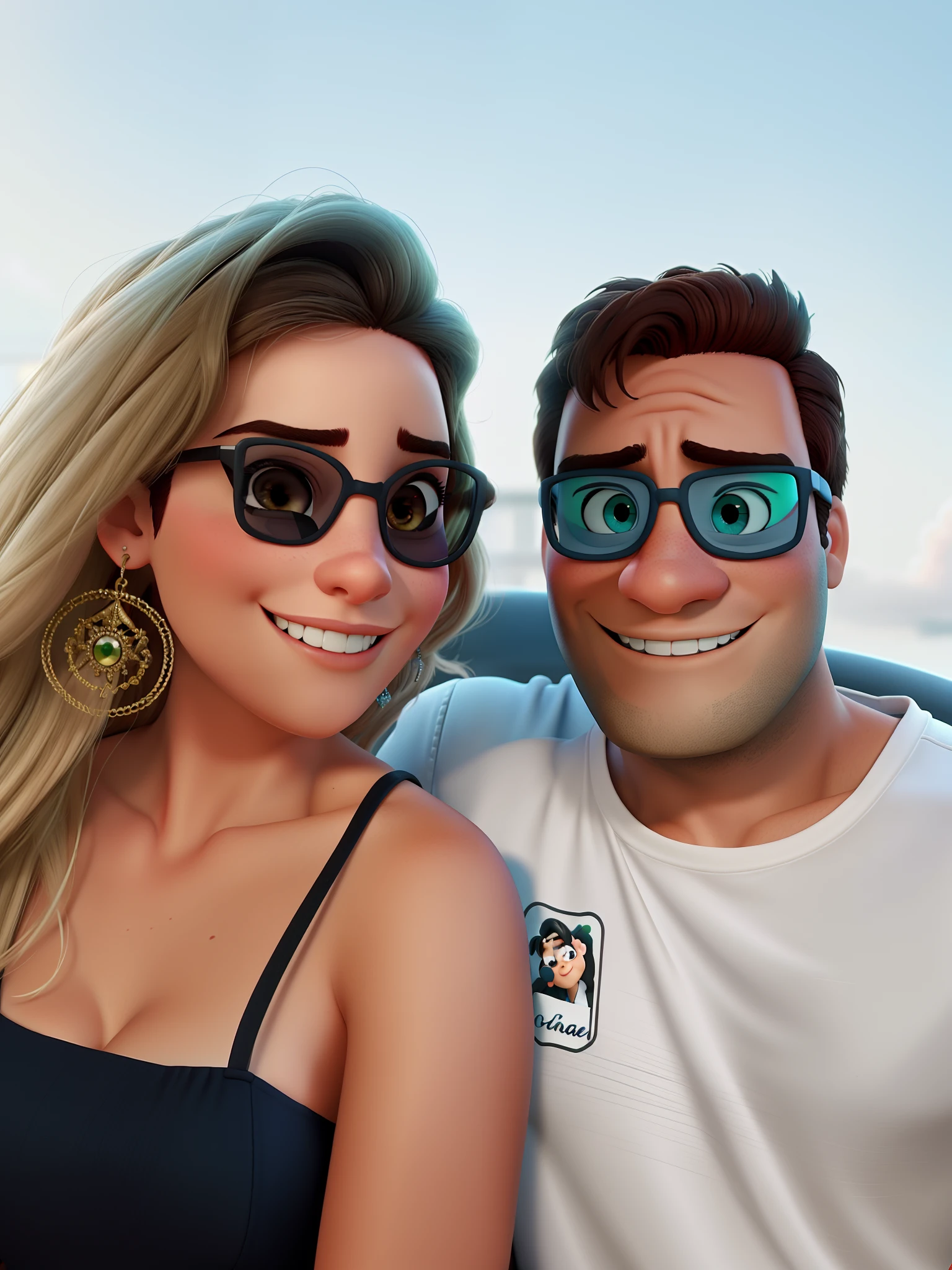 romantic couple, igual aos filmes Disney Pixar
