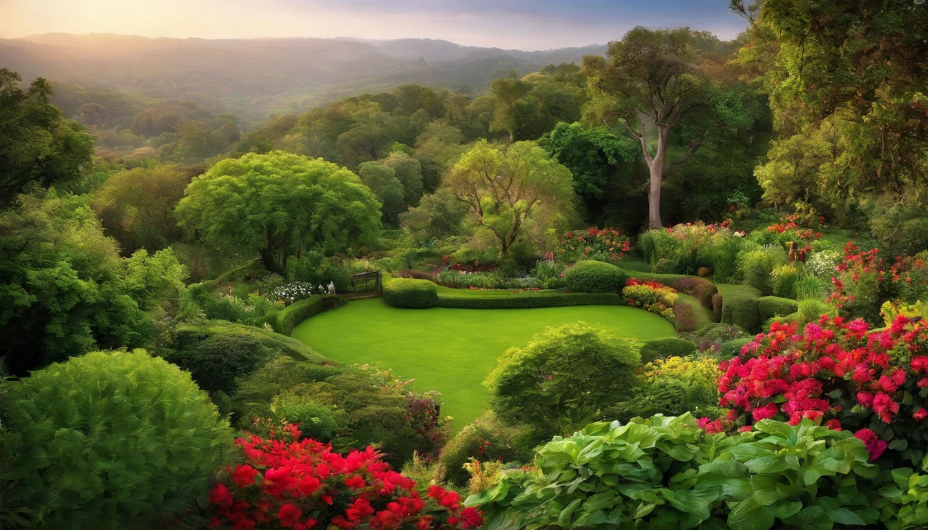 The greenery of the Garden of Eden
