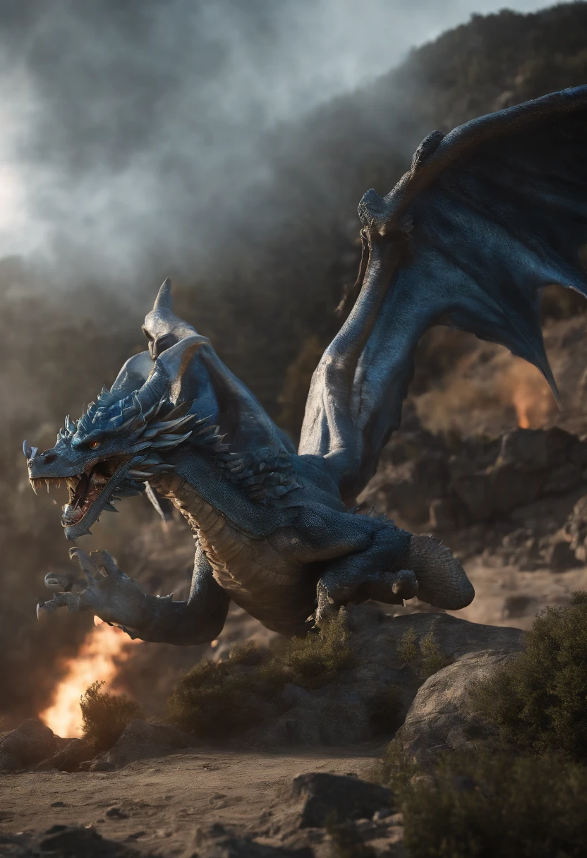 Asian-style blue dragon flying around a football stadium. The blue dragon's body is long and wavy with flames of fire, and a blue and white flag is held in his right hand. Ele deita fogo pela boca. A child boy gives a hug to the dragon [objeto Objeto], (detailed facial features:1.3), (Foto RAW, 16 mil, masutepiece, melhor qualidade: 1.2), (Ultrarrealismo, Realismo ultradenso e complexo: 1.3), (Ampla profundidade de campo, Radiation Mapping, ray tracing, raios de deus: 1.2), high dynamic range, Vivid, Detalhes ricos, Sombras e realces claros, Realistic, formidable, aumento do contraste, 4k