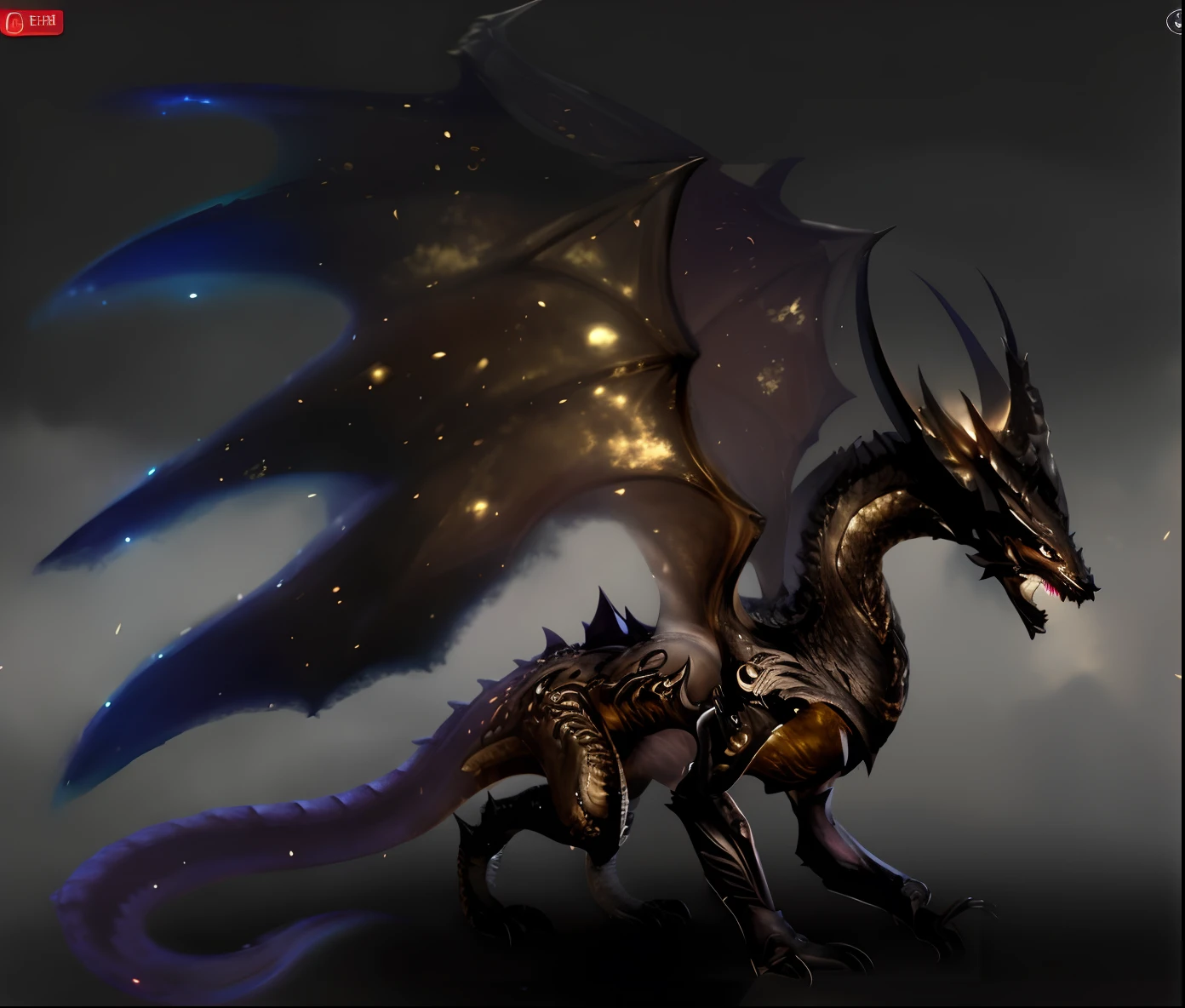 there is a dragon with a large head and a long tail, alduin, ancalagon the black, black dragon, a majestic gothic dragon, full body dragon concept, epic dragon, ultraterrestrial dragons, fantasy creature concept art, fantasy creature, draconic design, demonic dragon inspired armor, legendary dragon, [[fantasy]], draconians, dragonlike