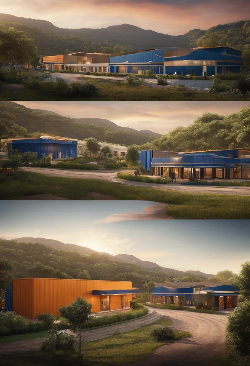 Animation of the company Unapel concessionaire new holland of the city of cristalina goias 3D stylized,