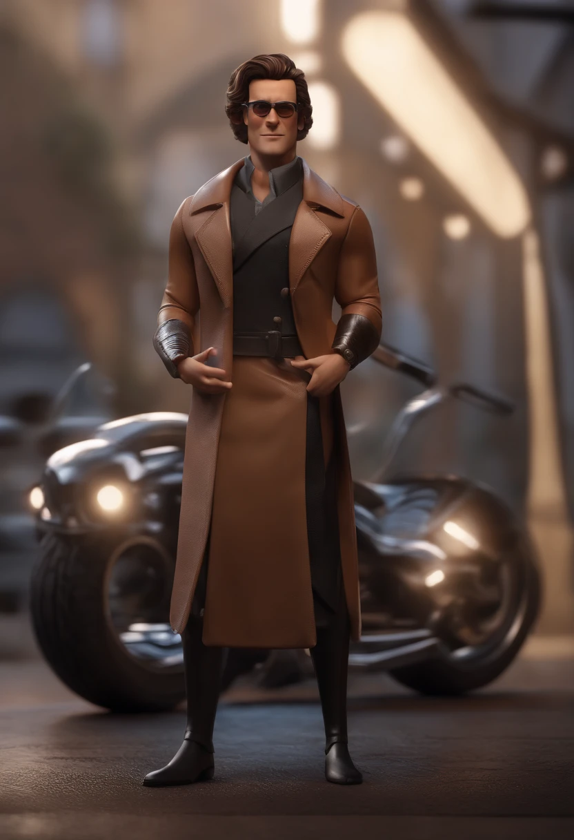 Personagem dos desenhos animados de um homem, cabelo preto e o conjunto da trapstar,Eyebrow Scratch Animation Character, Caractere estilizado, animation style rendering, 3D estilizado, Arnold Maya render, 3 d render stylized, toon render keyshot, Personagem 3D, Personagem 3D, 3d rendering stylized, 3 d character render, personagem de desenho animado, Personagem de close up, Pose de personagem, (Estilo Pixar) (master part:1.2) (Bokeh) (best quality) (pele detalhada) (textura detalhada) (8k) (argila) (Cinematic lighting) (foco nítido