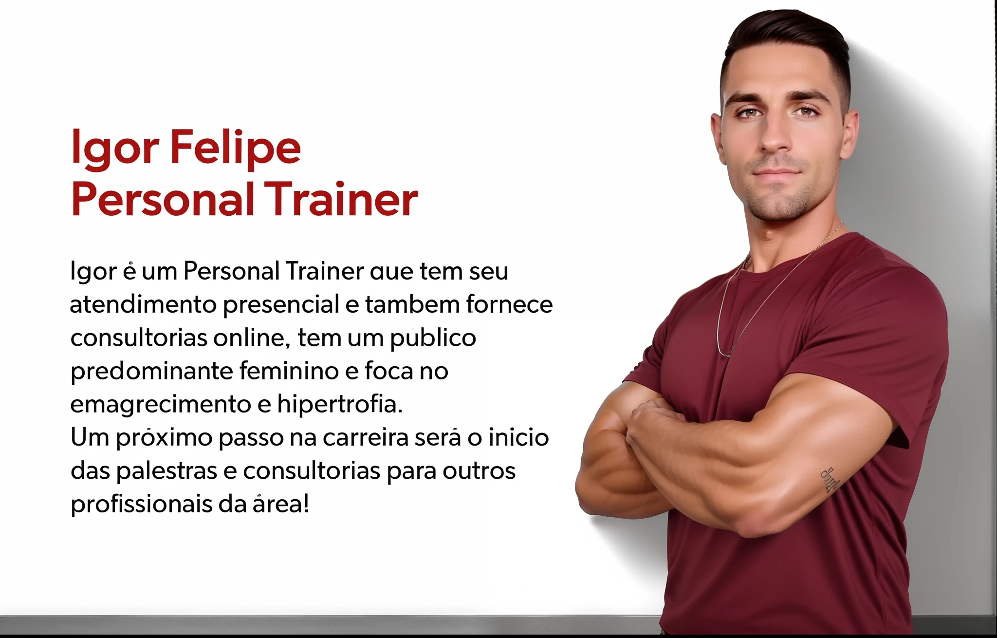 profile picture that says (in text) “for every follower I do one more push-up” in Spanish