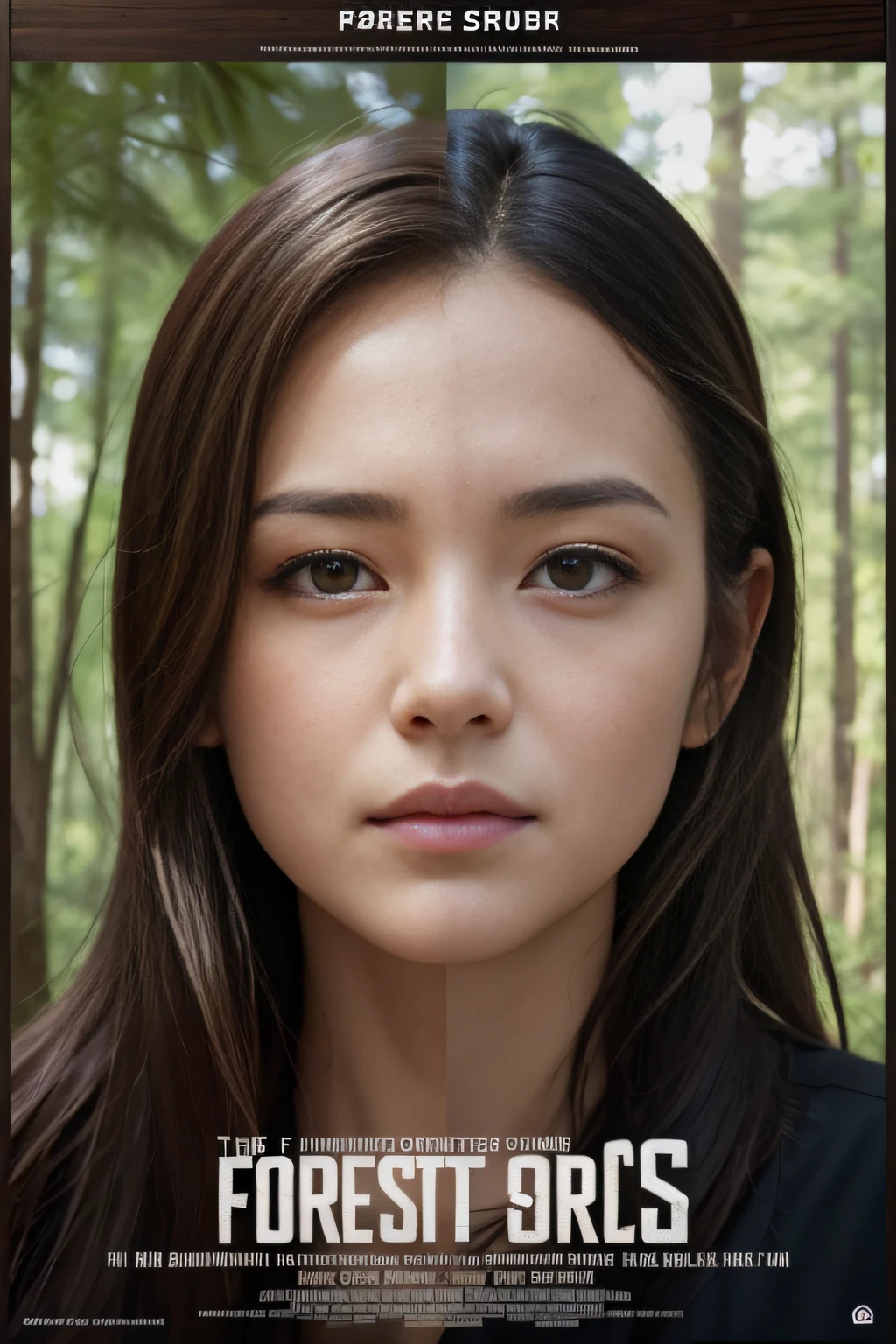 the forest,Realistic,Realistic face, Clear face, old poster
