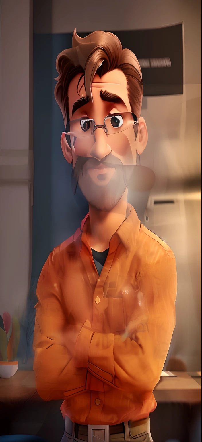 There's a man sitting in a car with a video game on his phone, foto de um homem branco de 50 anos, Homem na casa dos 40 anos, foto de perfil, Homens de 45 anos, foto de perfil headshot, with glasses and goatee, taken in the early 2020s, with nerdy glasses and goatee, Marcos Silvestri