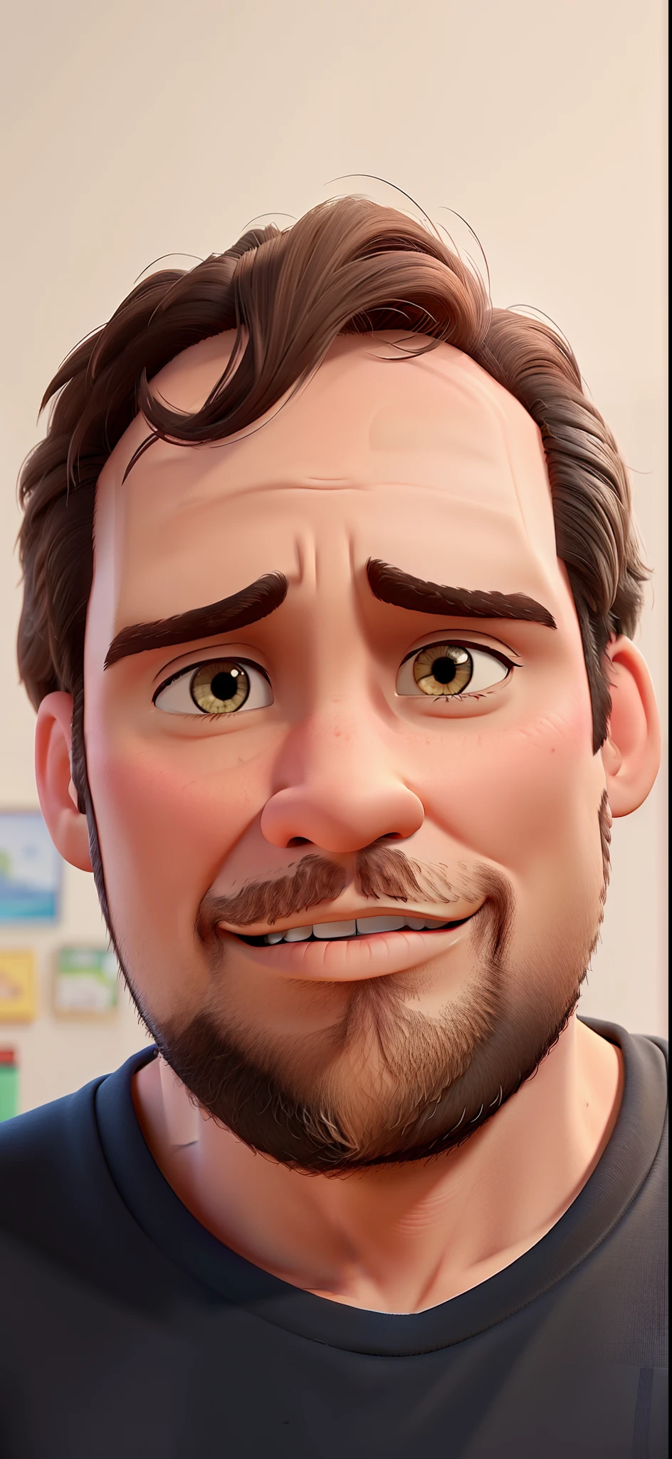 Um homem estilo Disney pixar alta qualidade