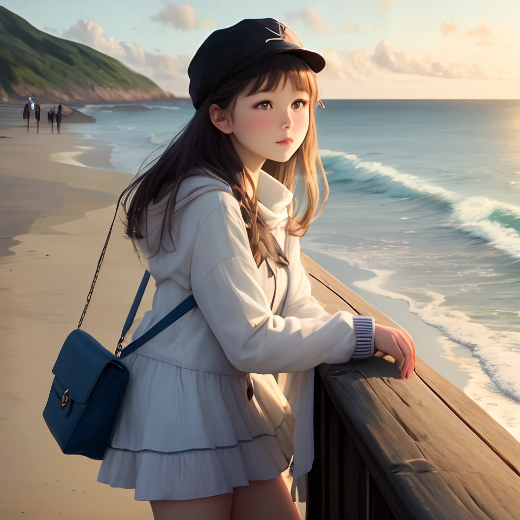 A girl by the sea