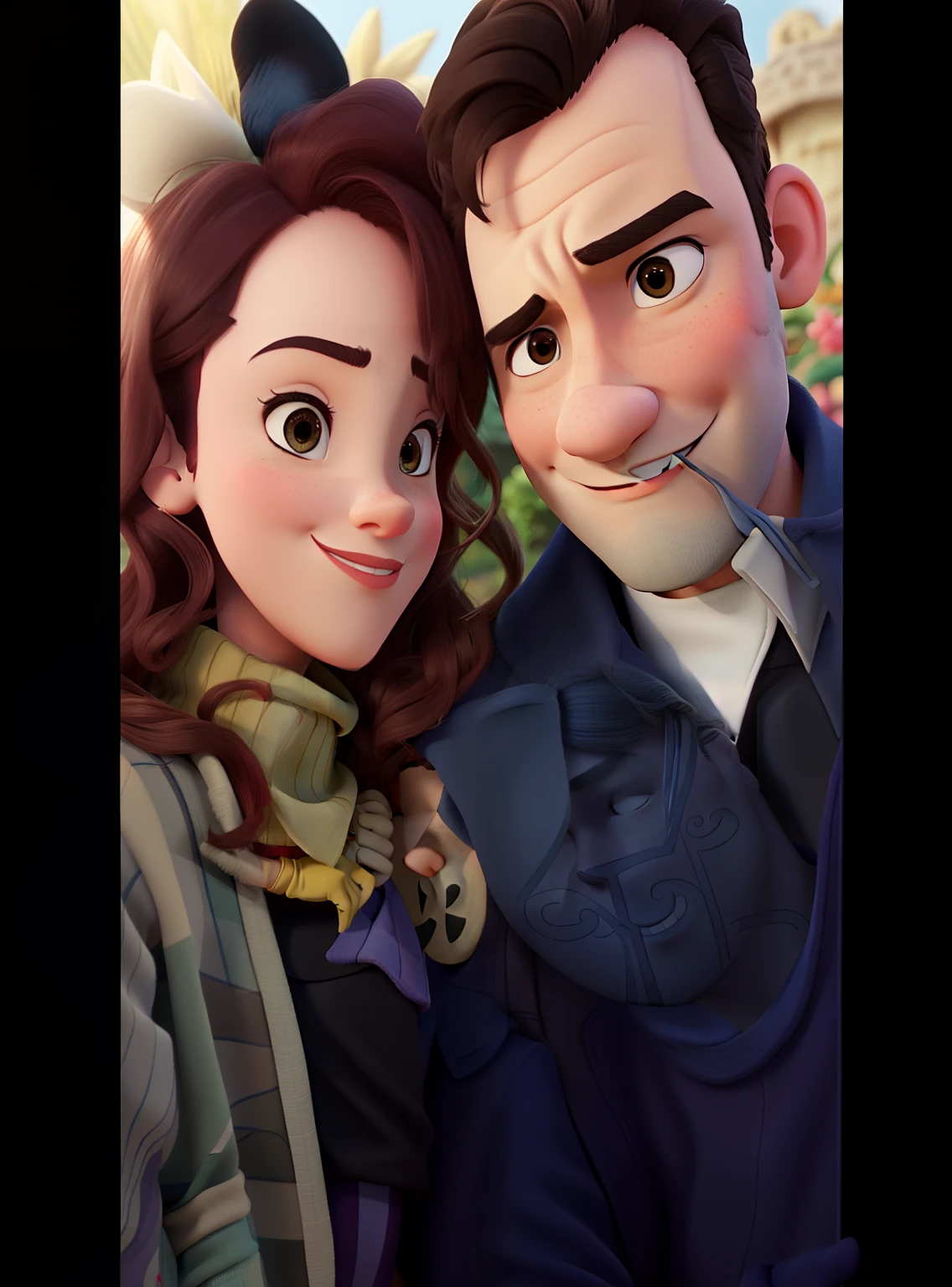 Casal feliz igual filme da Disney amor