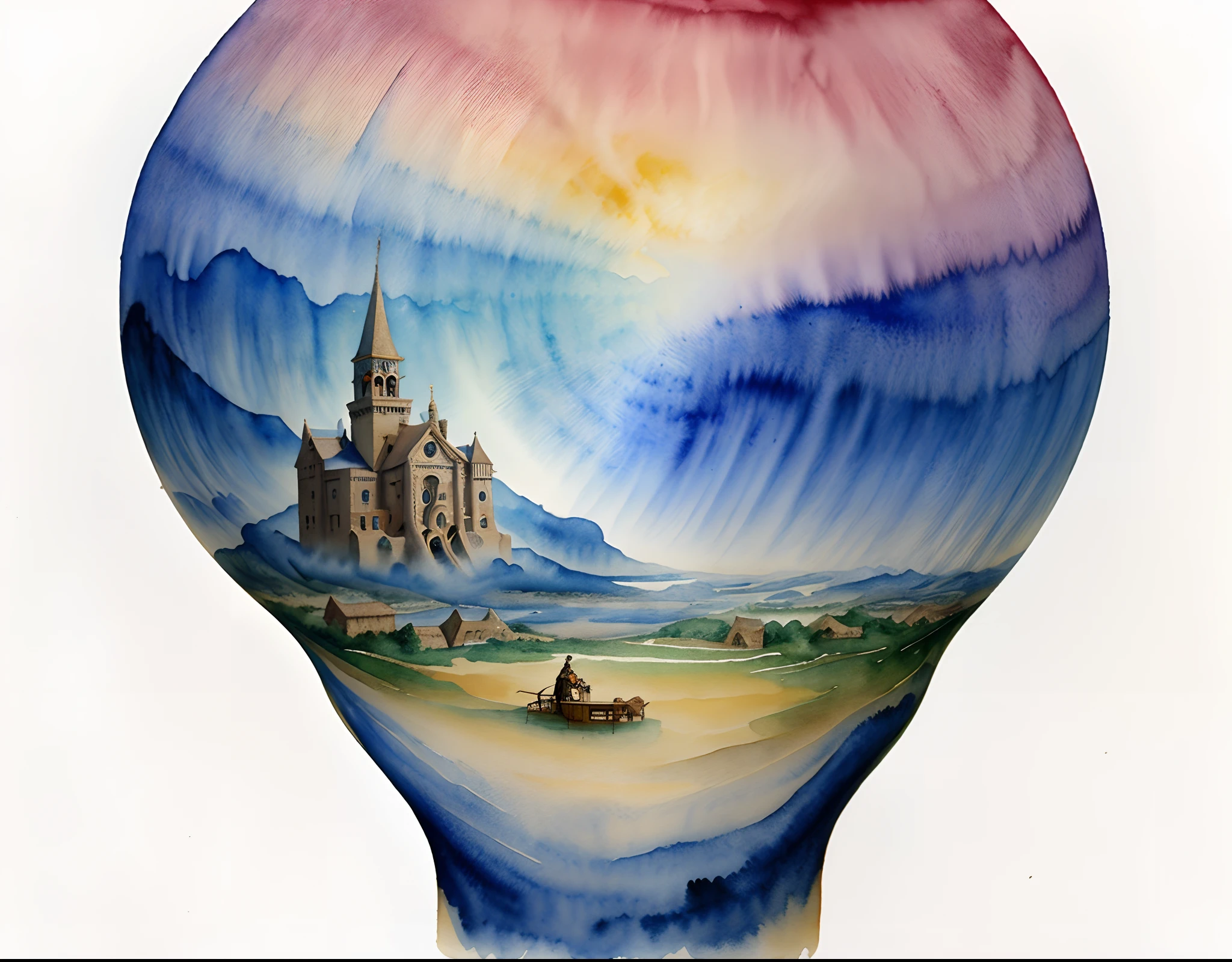 Surrealism: Surreal watercolors explore dreamlike and fantastical scenes, often with a touch of the bizarre.