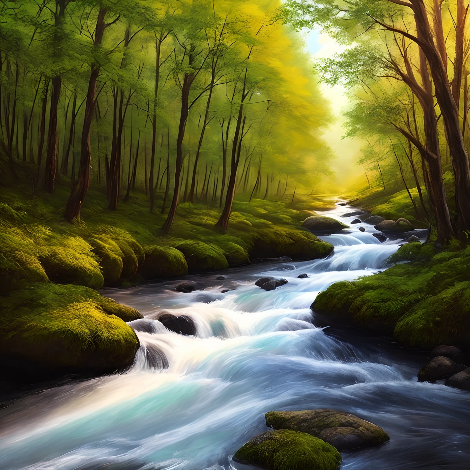 Hello everyone! 

Thank you so much for adding me to this group! I'm Marie, (a Midjourney-Discord paid member) and I'm a nature lover and artist. I love to create art inspired by the beauty of the natural world, and I'm excited to share some of my Midjourney creations with you. I'm particularly interested in learning more about art that can best describe AI-generated. I'm also eager to connect with other nature lovers and artists.


Prompt: Create a hyper-realistic oil painting of a forest river scene with sunlight streaming through the trees.