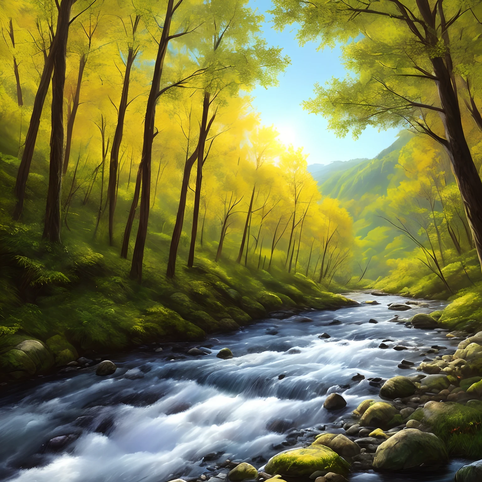 Hello everyone! 

Thank you so much for adding me to this group! I'm Marie, (a Midjourney-Discord paid member) and I'm a nature lover and artist. I love to create art inspired by the beauty of the natural world, and I'm excited to share some of my Midjourney creations with you. I'm particularly interested in learning more about art that can best describe AI-generated. I'm also eager to connect with other nature lovers and artists.


Prompt: Create a hyper-realistic oil painting of a forest river scene with sunlight streaming through the trees.