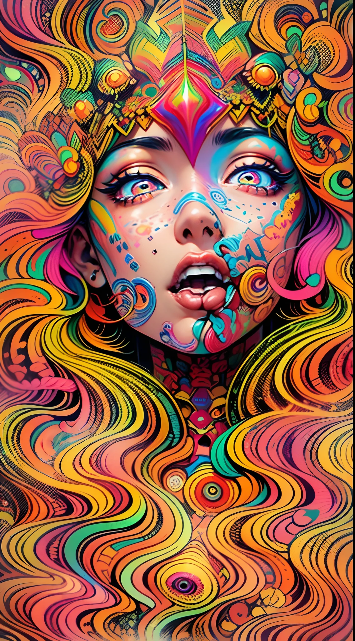 (Seductive psychedelic horror:1.5), Trippy Hentai, body horror, (having sex:1.2), real breasts, (detailed nipples:1.2), surreal Sex, LSD trip, sensual, psychedelic vaginal sex, provocative, colorful, glowing, perfect vagina, (vaginal penetration:1.2)