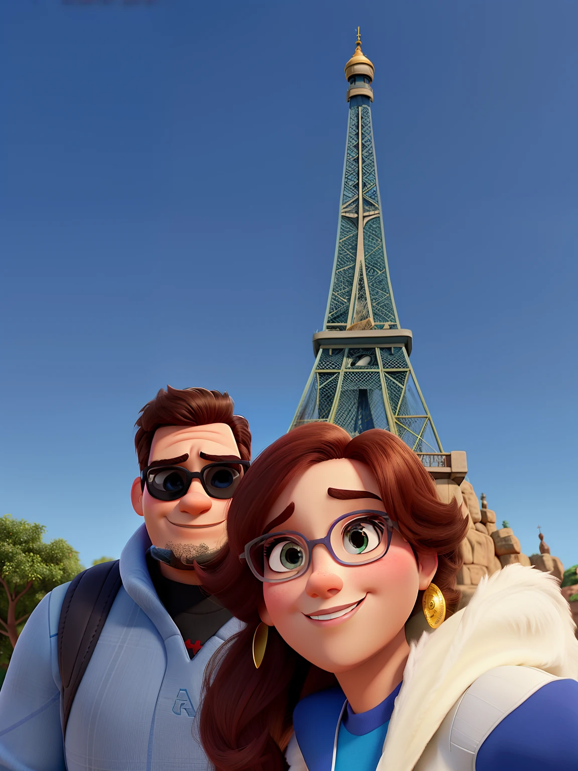Mulher e homem estilo Disney pixar ,alta qualidade,melhor qualidade