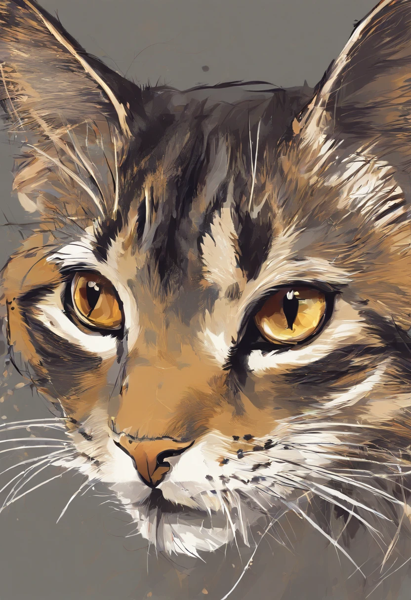 Cat in vector style