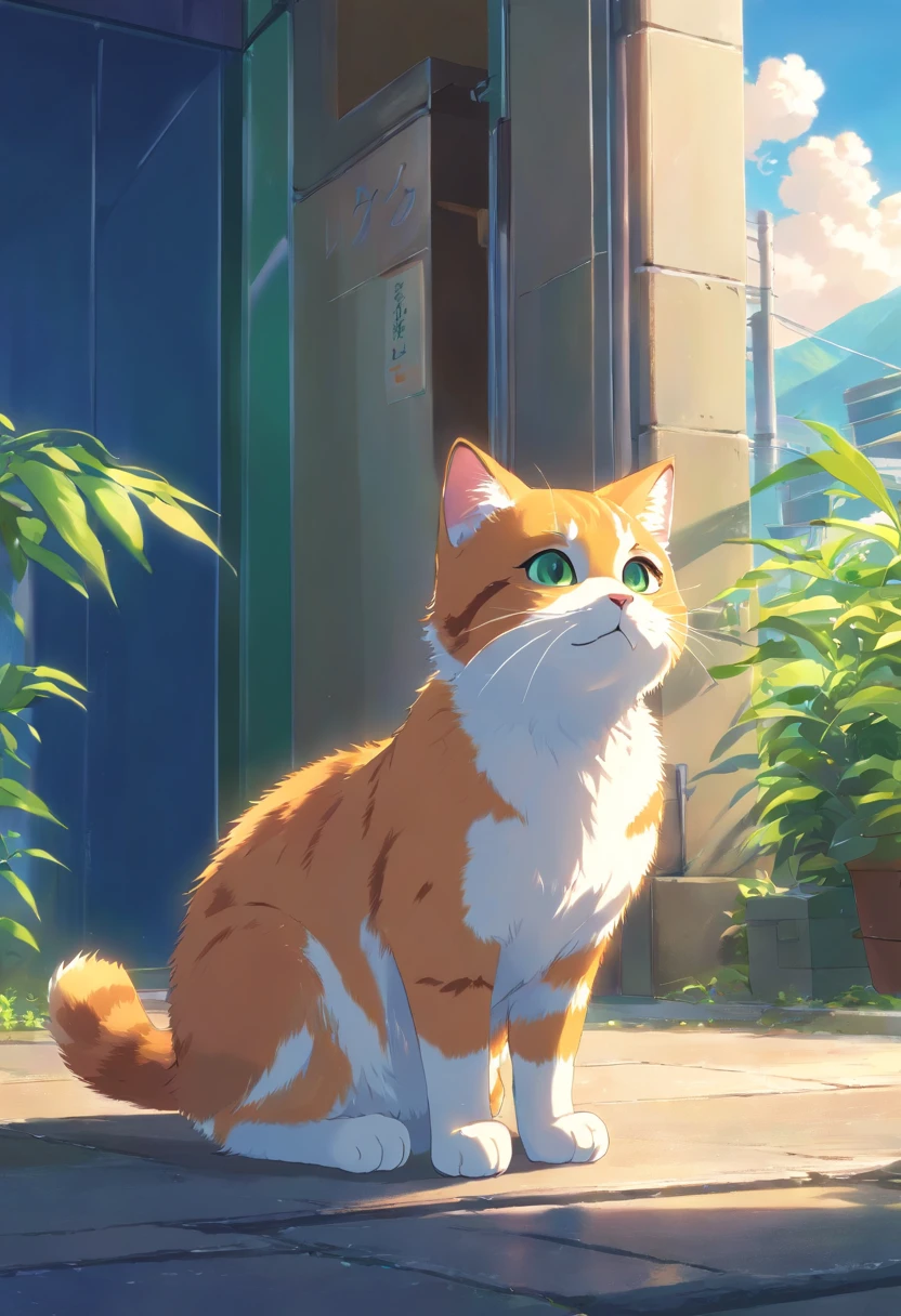 a cute little cat