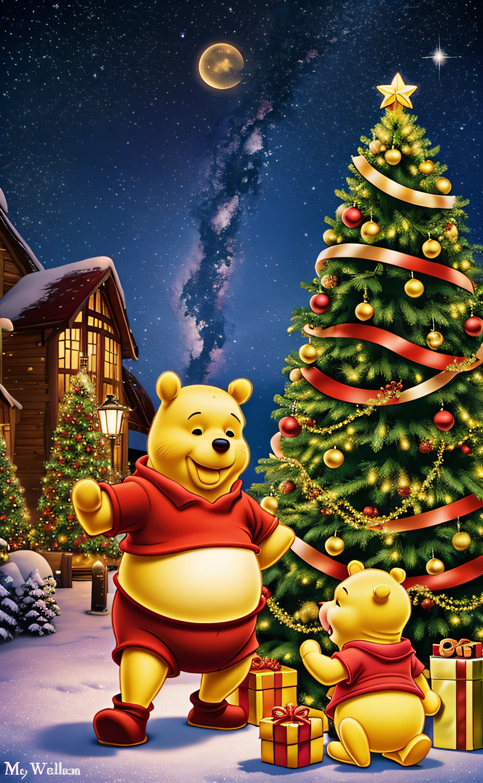 Christmas Party、winnie the pooh、