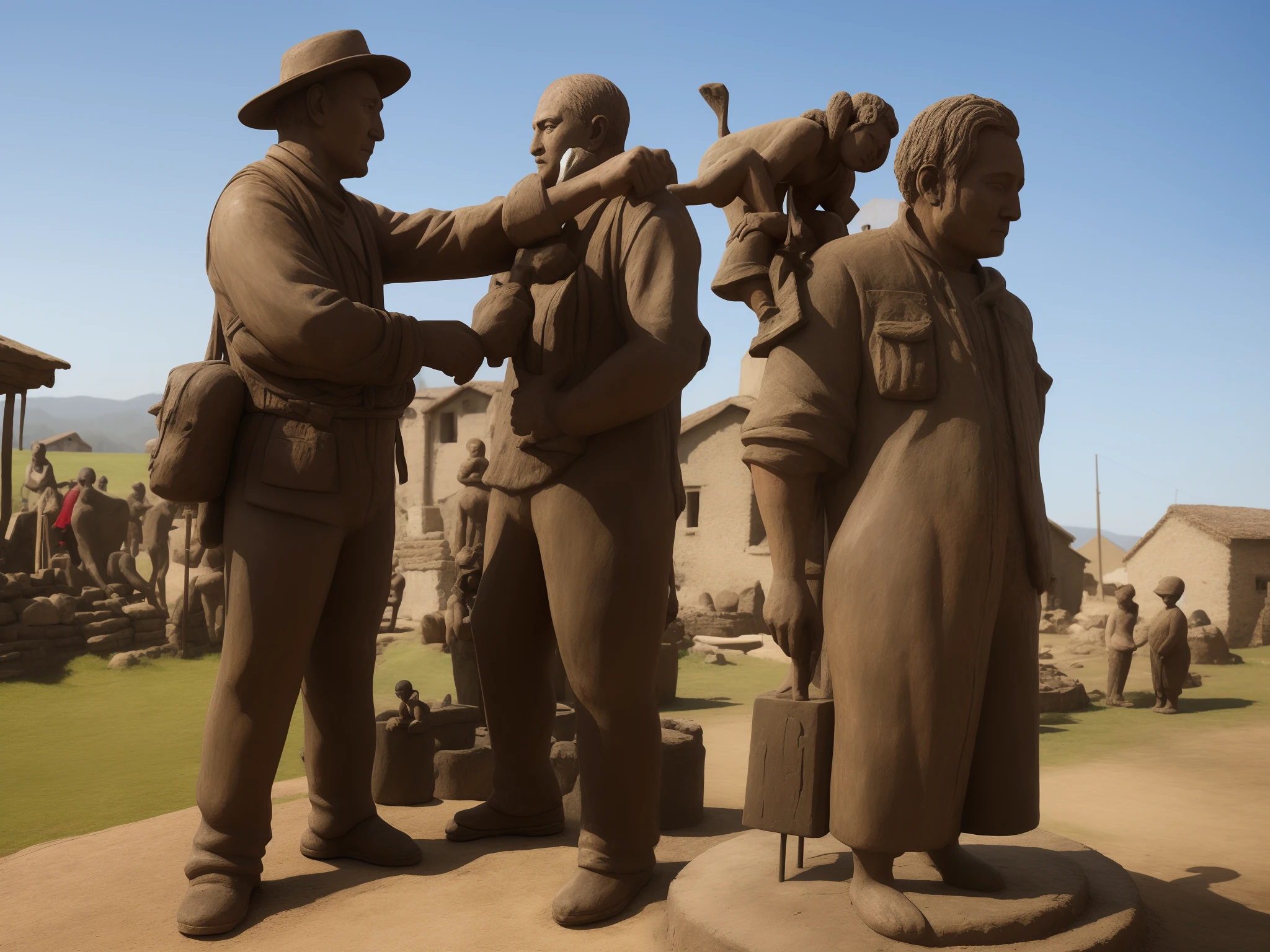 Seaside village sculptor