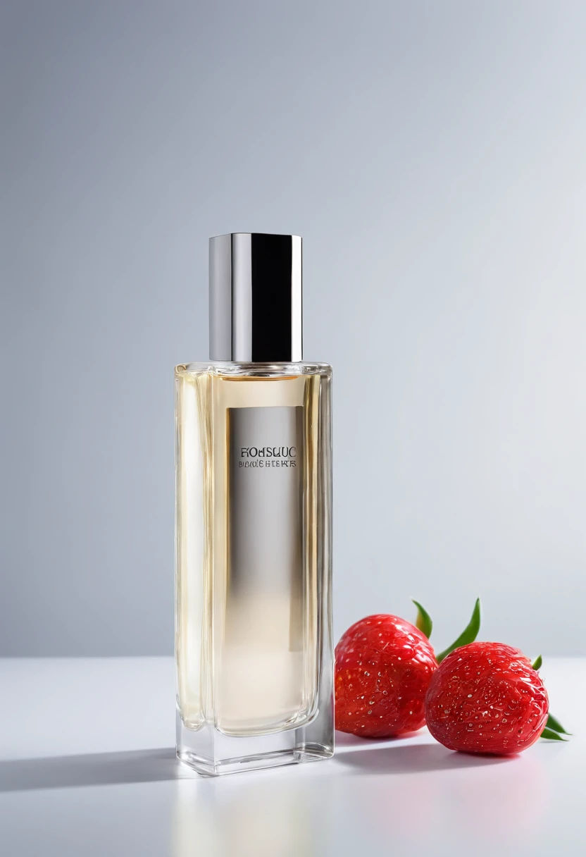 um homem segurando exuberante frasco de perfume, cinemactic, fotografia profissional, studio illumination, studio background, advertising photography, detalhes intrincados, hiper-detalhado, Ultra realista, 8k UHD