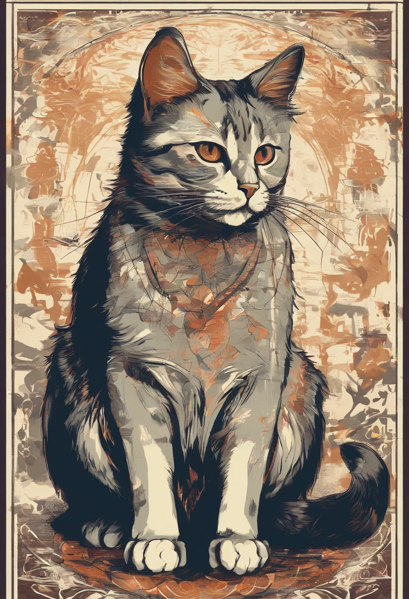 Cat in vector style