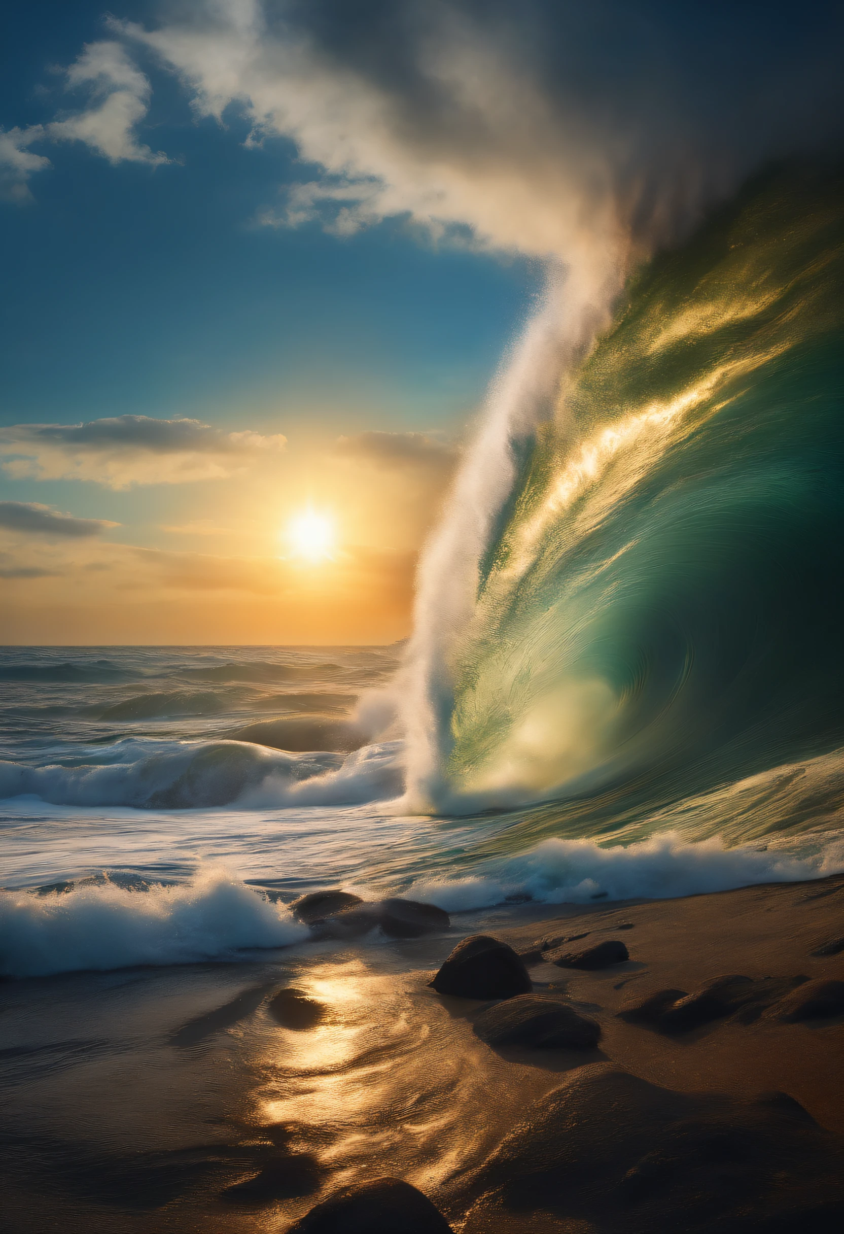 Tsunami destruction