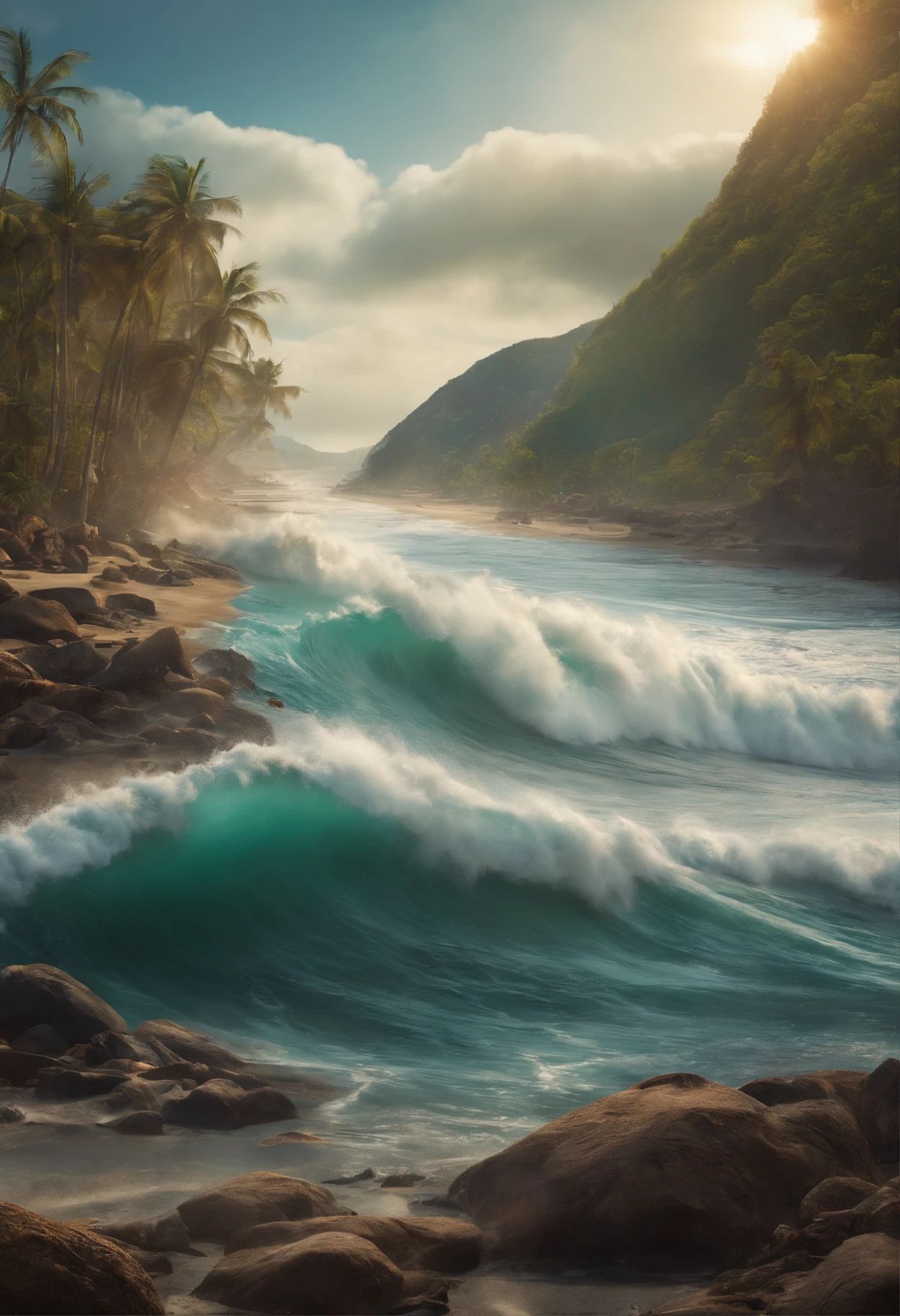 Tsunami destruction