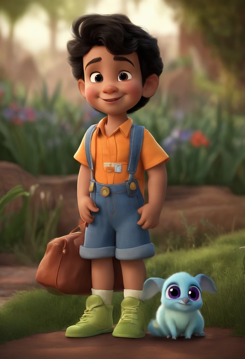 A 5-year-old disney pixar style, alta qualidade, melhor qualidade