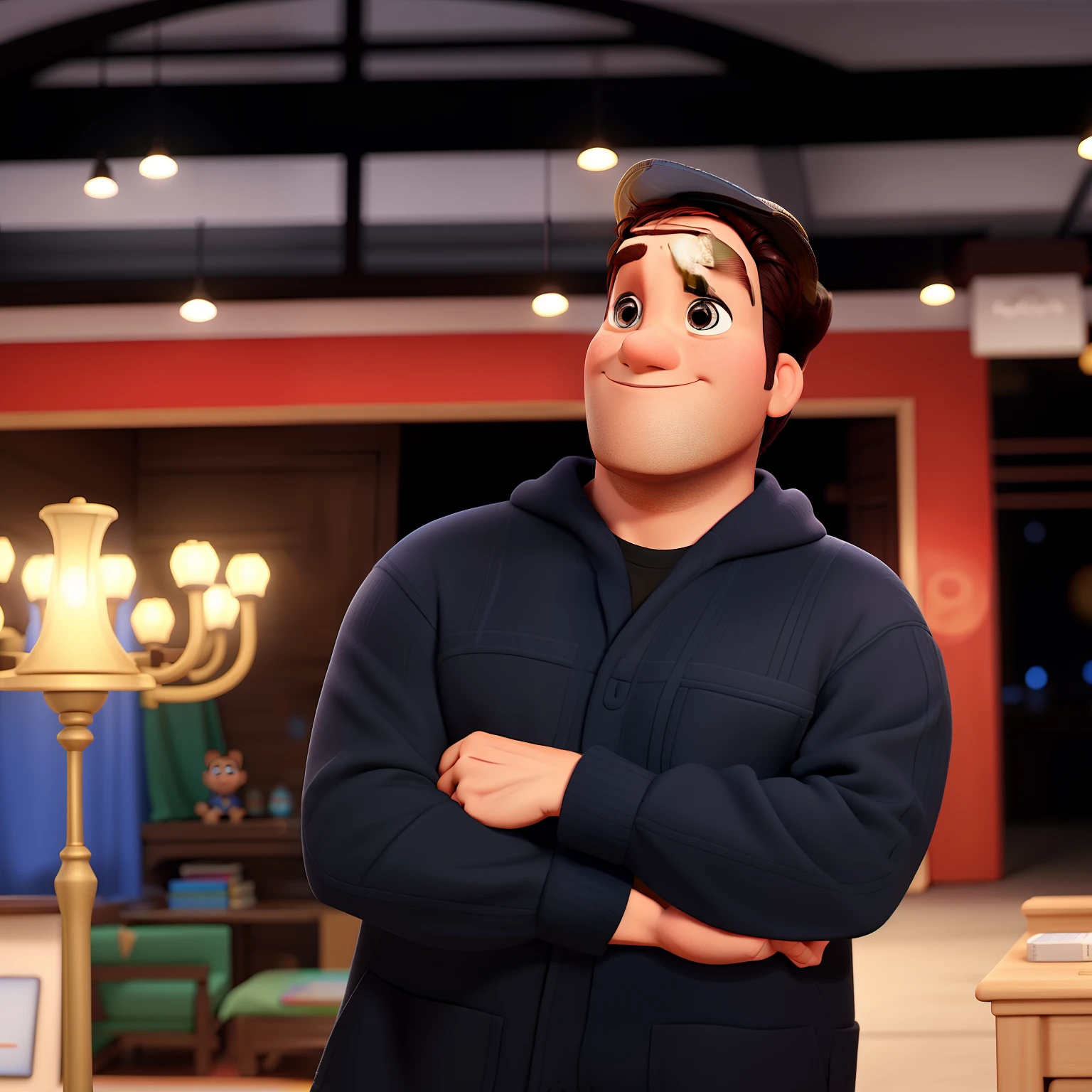 Um homem estilo disney pixar, alta qualidade, melhor qualidade