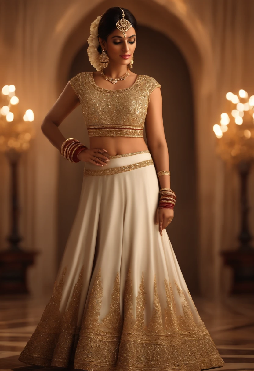 (Unbeatable masterpiece, luz lateral, belos olhos finos e detalhados: 1.2), An Indian groom standing in private flat with his wife, Hora de Ouro, ultrarrealista 8k CG, Perfect artwork, parte superior do corpo, cabelos brilhantes, olhos brilhantes, pele brilhante, Realistic, Rosto 3D, Peito Inferior, Seios enormes, figura feminina perfeita, Mature female, MILF, cintura estreita, looking up at the audience, renda, lace trim, pose sedutora, pose sexy, sedutor, prestige, gorgeous, luxo, jewelries, Pedras preciosas, ouro, prata, ouros, Glitter, safira, rubi, esmeralda, pearl, amber, obsidiana,