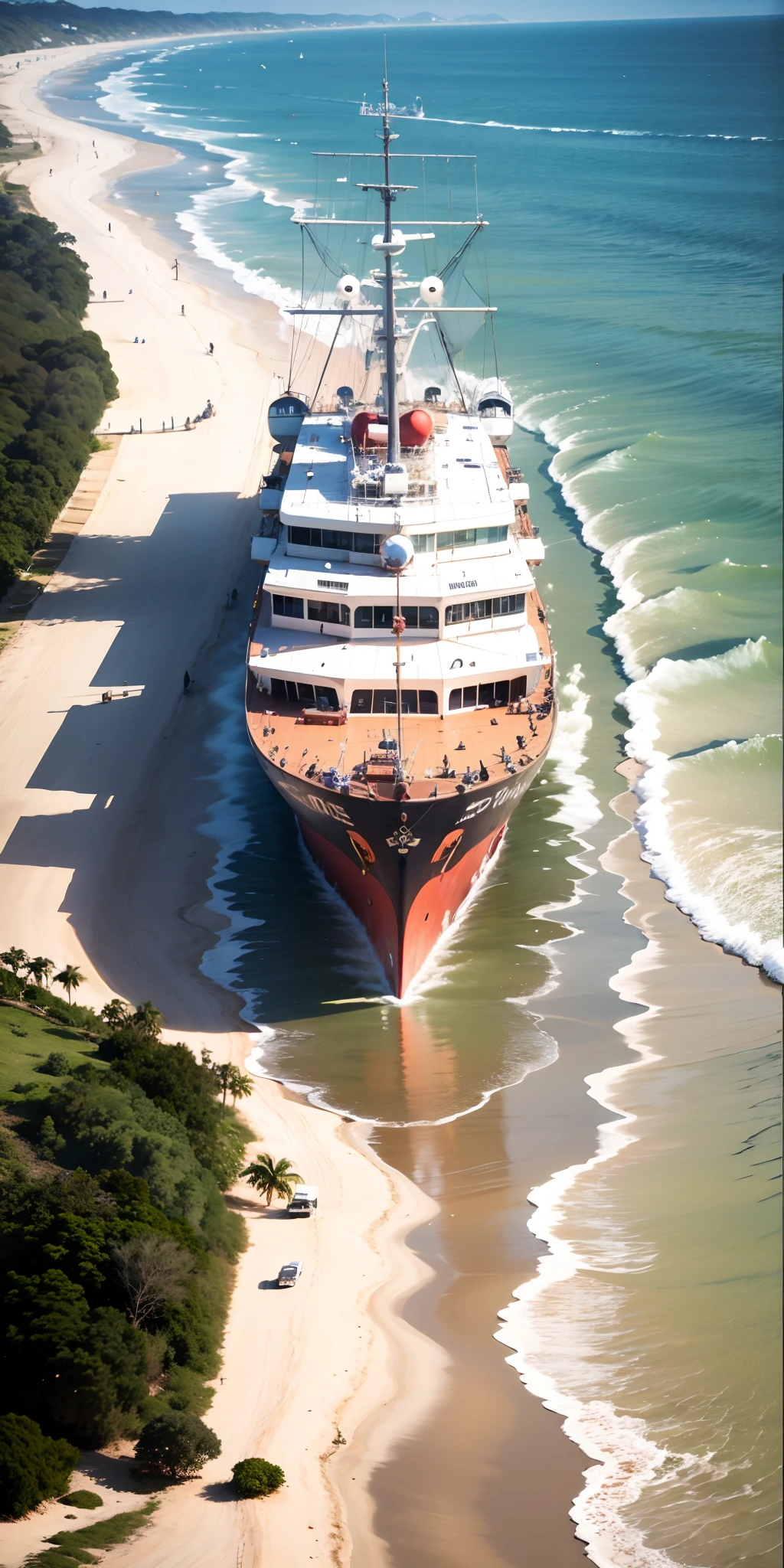 A ship Portuguese arriving at Lagoinha beach - Cerará